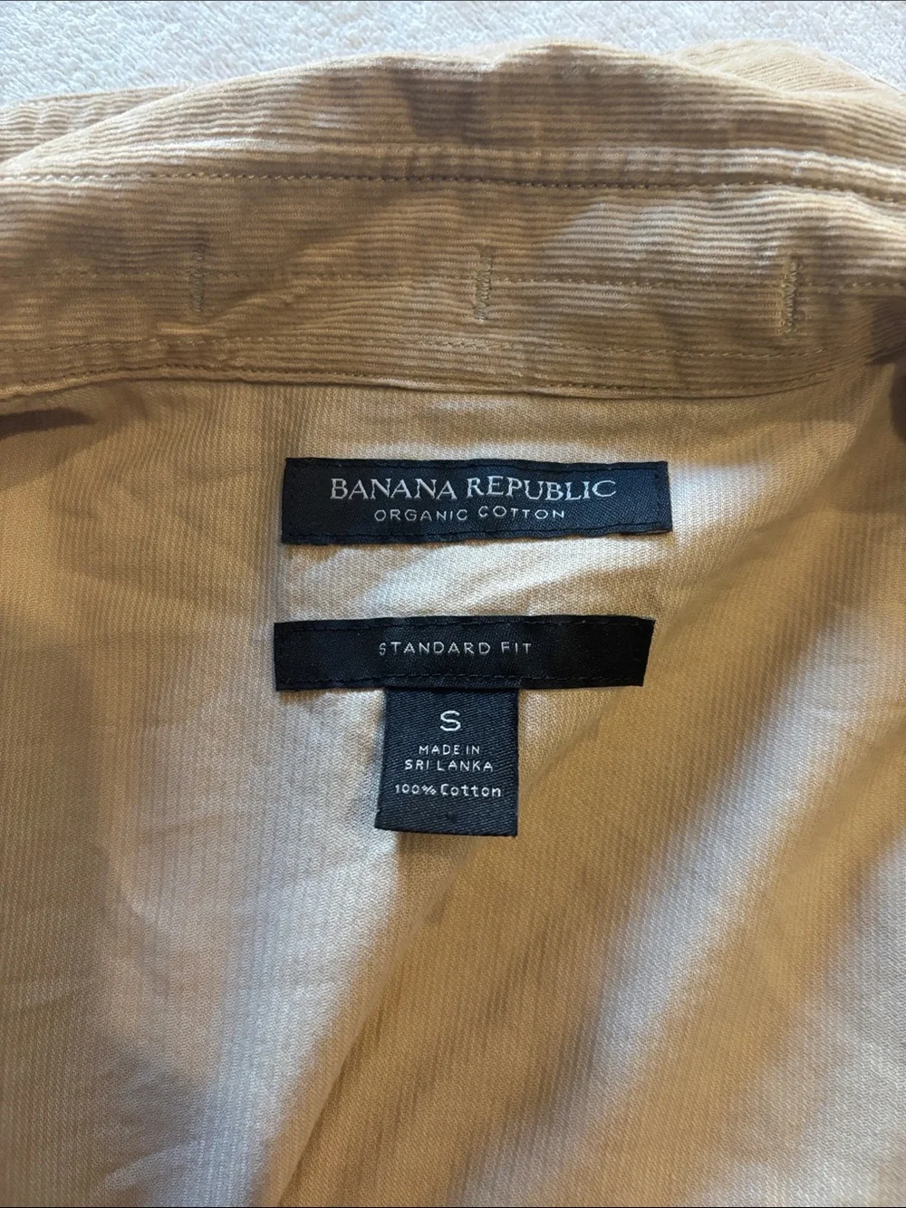 Banana Republic Light Tan Button-Up Shirt